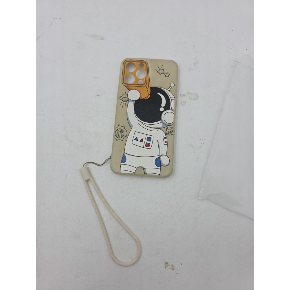 Sqaure Case For iPhone 14 Pro Max 8 Silicone Astronaut Soft Cover